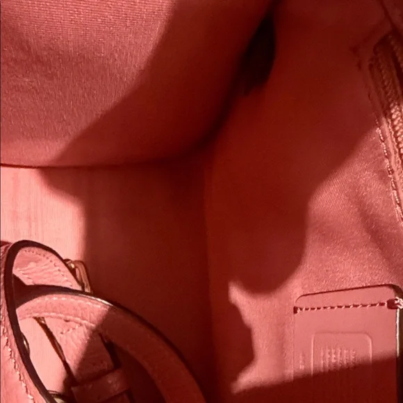 Coach Dempsey Tote 22 in Pink Signature Jacquard with Stripe - Picture 6 of 9